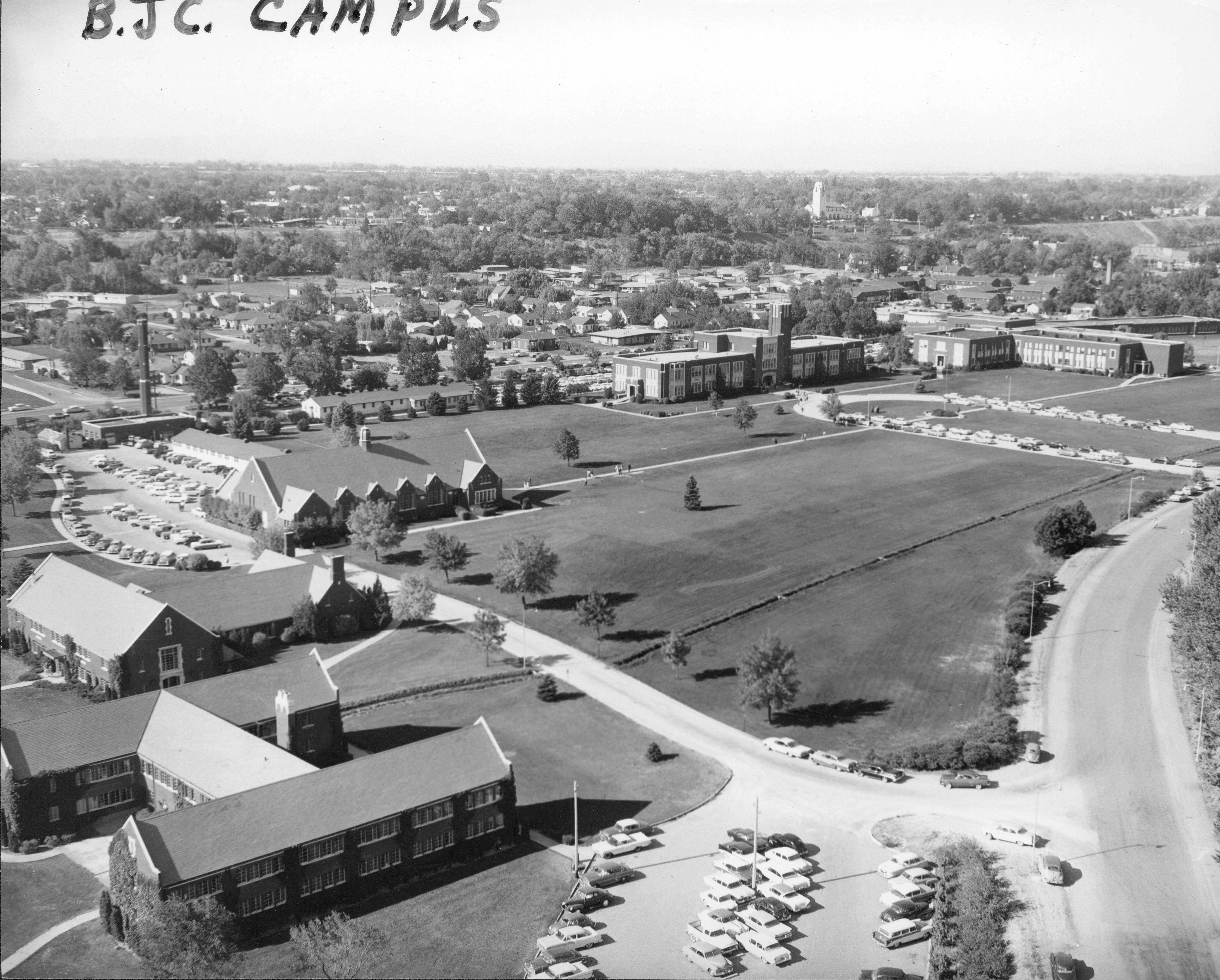 Aerial view, 1950s