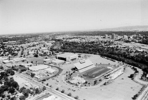 Aerial view, 1980s