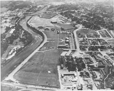 Aerial view, 1950s