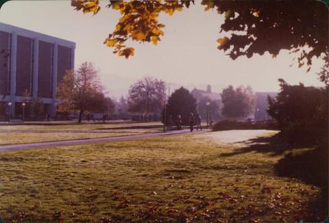 Campus scene, 1970s