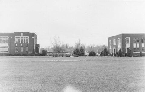 Campus scene, 1960s