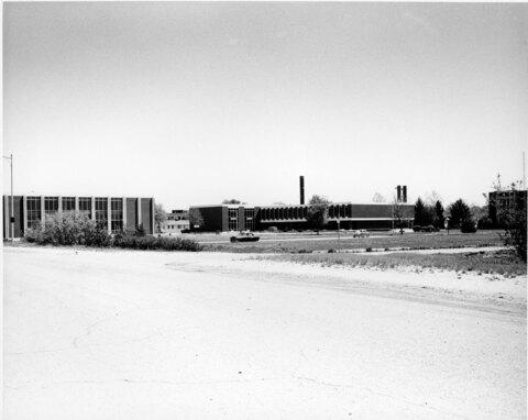 Campus scene, 1960s