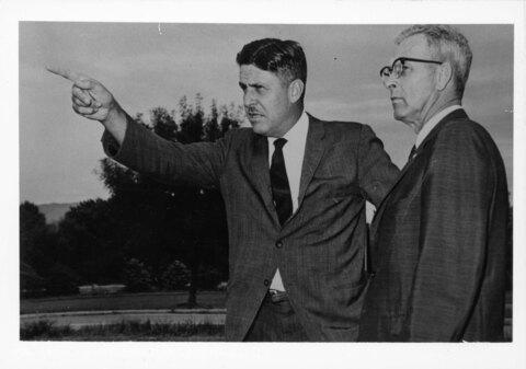 President Eugene Chaffee and W.L. Gottenberg