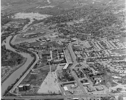 Aerial view, 1970s