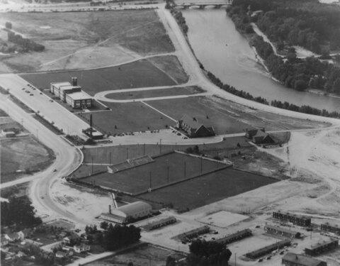 Aerial view, 1940s